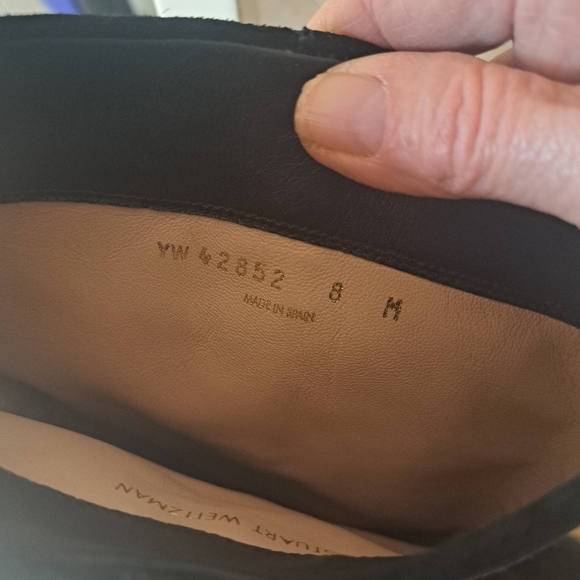 Stuart Weitzman Black Suede boots sz8 Like New gorgeous boot - Picture 10 of 12